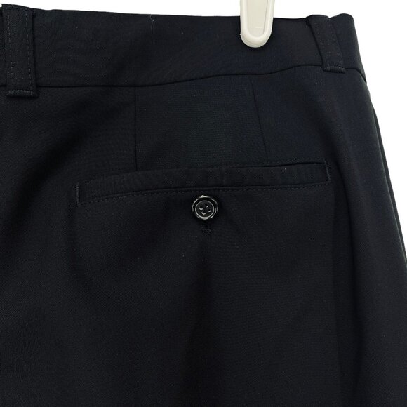 HUGO BOSS Women's Black Dress Pants Virgin Wool Straight Leg Stretch Size 42R - Picture 5 of 12